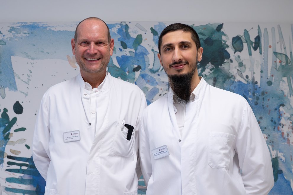 Priv. Doz. Dr. Ralf Decking und Dr. Ommar Mussa